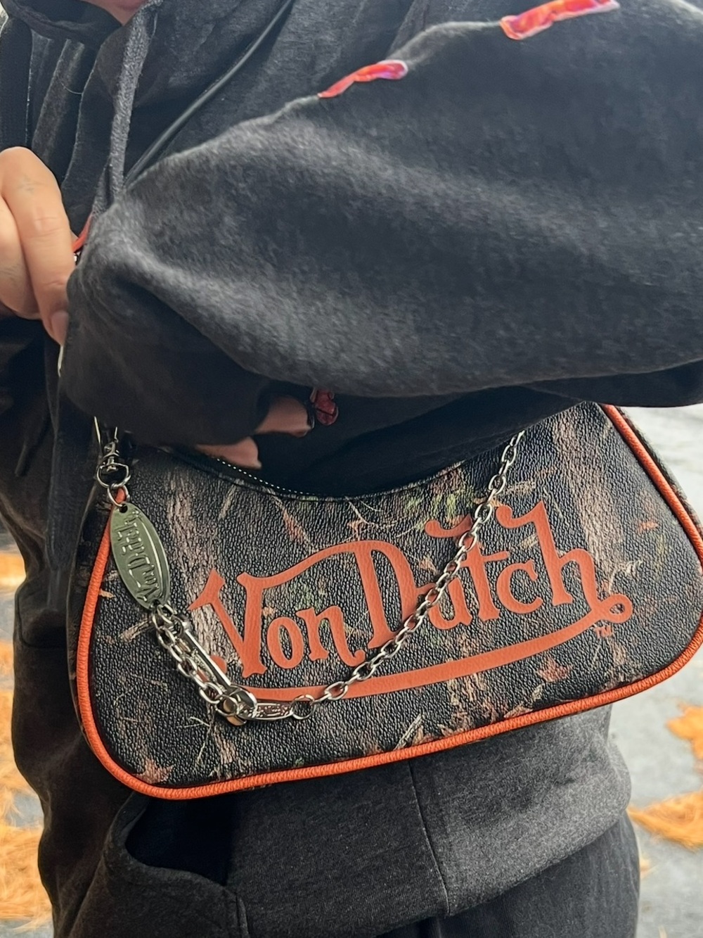Von Dutch camo purse